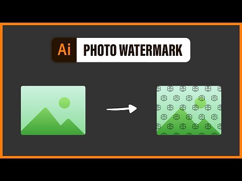PHOTO WATERMARK in Adobe Illustrator - EFFECTIVE watermark (1 min tutorial)