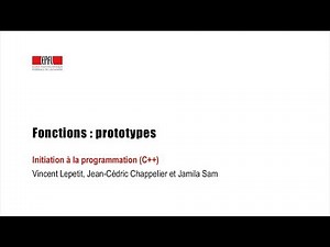 Fonctions : prototypes