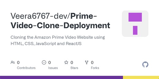 Prime-Video-Clone-Deployment/Dockerfile at main · Veera6767-dev/Prime-Video-Clone-Deployment