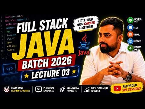 Your First Java Program — Line by Line Breakdown | Class 3 Full Stack Java | IT Shaala