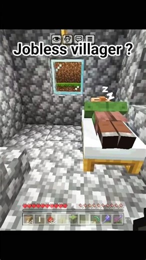 😴 LAZY Villager Life in Minecraft! 😂 #MinecraftVillager #viral #shorts