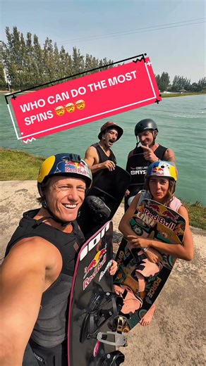 Who Can Do the Most Spins on a Wakeboard Challenge?