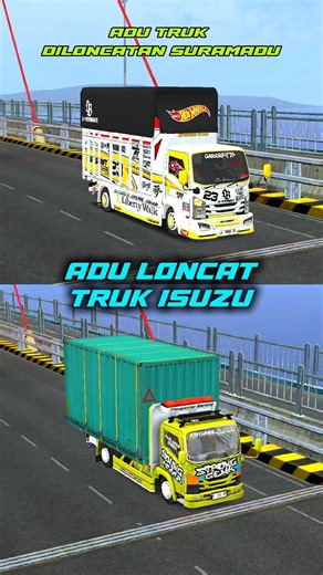 Adu Loncat Truk Isuzu #bussimulatorindonesia #bussid #bussidindonesia