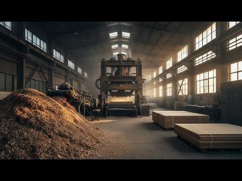 inside the recycle wood factory the full mdf board manufacturing process