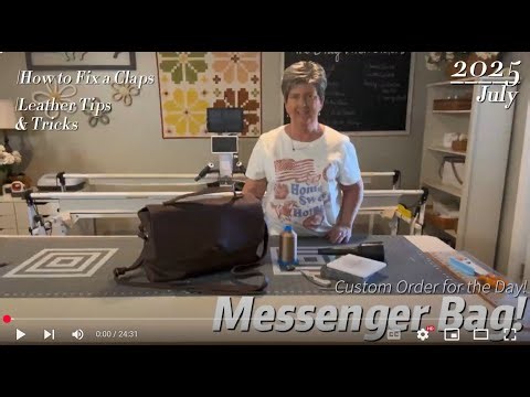 How to fix a clasp on a Leather Messenger Bag