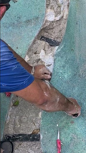 Repairing Swimming Pool Cracks With Torque Lock In South Florida #swimmingpool #poolrepair #pools