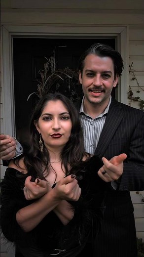 Becoming Morticia and Gomez Addams