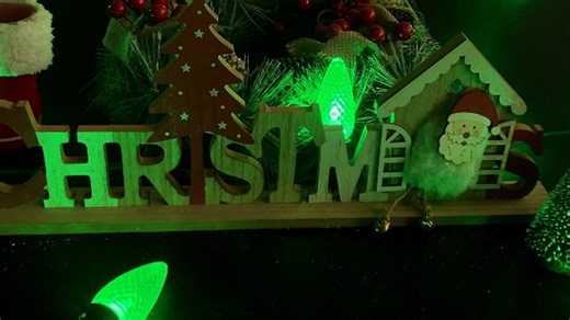 Watch C9 green Led Replacement Bulbs for Christmas lighting decoration on Amazon Live