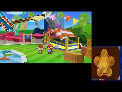 Paper Mario Sticker Star Citra 3DS Emulator 4K Gameplay Test