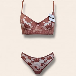 Romantic Floral Lace Lingerie Set – Bra & Panty Matching Set, Gift for Her - Etsy