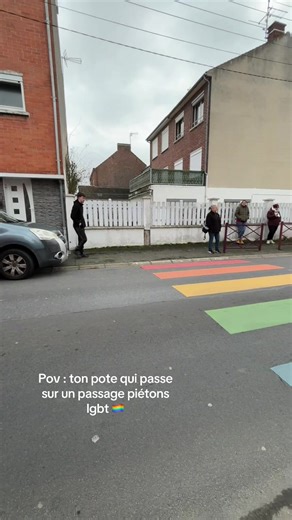 Hilarious Moments with Friends at the Crosswalk