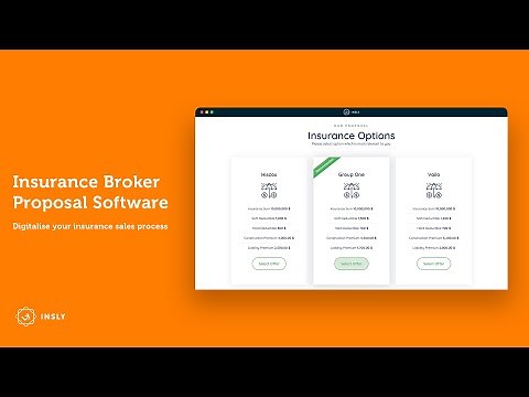 Insly Insurance Broker Proposal Software