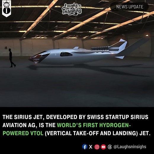 Sirius Jet: World’s First Hydrogen-Powered VTOL Aircraft