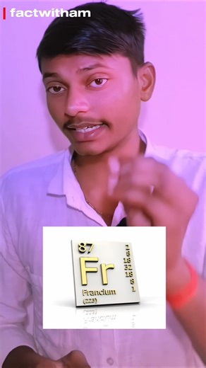 Francium Metals! 😲#Francium#FranciumMetal#ChemistryFacts#ScienceFacts#RareElements#PeriodicTable#