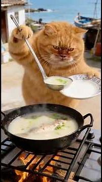 Orange Cat Cooking: Crucian Carp and Tofu Soup