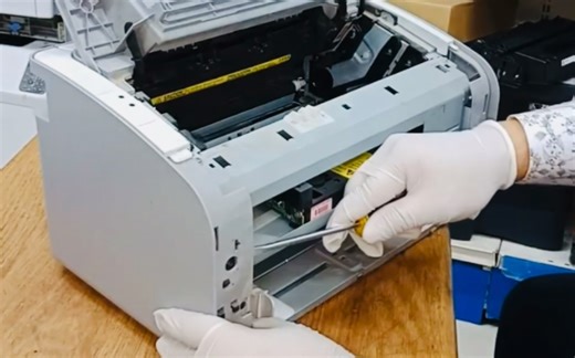 惠普HP P1106/1108/1102 打印机拆解维修教程［更换主板解决USB无法识别］