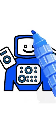 robot drawing #coloringforkids
