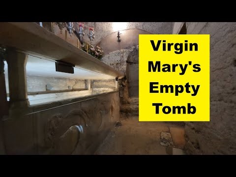 Exploring the Virgin Mary's Empty Tomb in Jerusalem on Her Assumption Day into Heaven (Zahi Shaked)