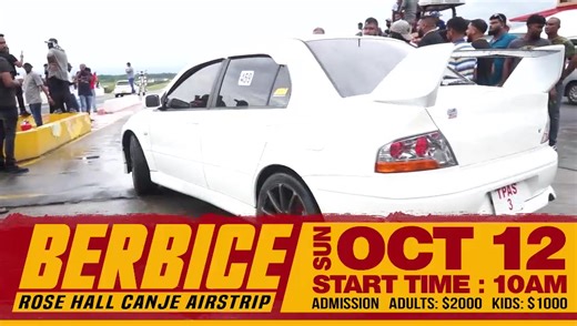 11K views · 74 reactions | Plans are moving apace for the first-ever Drag Race meet in Berbice, staged by the Guyana Motor Racing and Sports Club. Where: Rose Hall, Canje Airstrip, Berbice. When: Sunday, October 12, 2025 Time: 10:00h Admission: Adults G$2,000 | Children G$1,000 (Video: Guyana Motor Racing and Sports Club) | News Room | Facebook