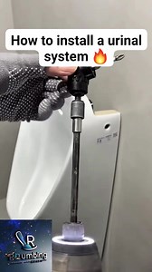 How to install a modern urinal system 🔥 | RB Plumbing Experts