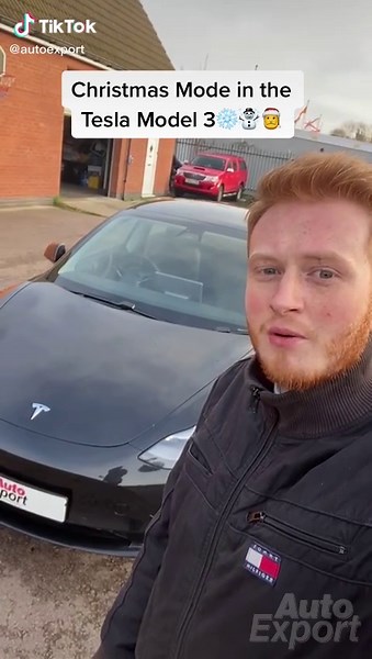 Activate Christmas Mode in Tesla Model 3 | Step into Christmas