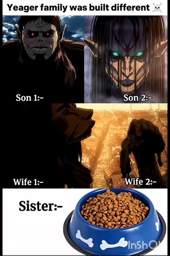 Yeager family was built different 💀 #anime #eren #zeke #family #attackontitan #fypシ