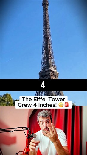 The Eiffel Tower Grew 10 cm During France's Heat Wave