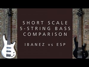 Short-Scale 5 String Bass Comparison - Ibanez GSRM25 Mikro vs ESP LTD B 5JR 5 - Demo Review #2