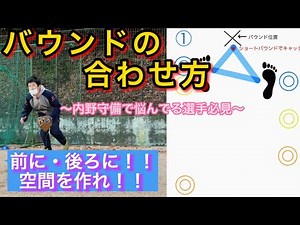 【野球技術向上】バウンドの合わせ方〜前に・後ろに！空間を作れ！〜内野守備で悩んでる選手必見！