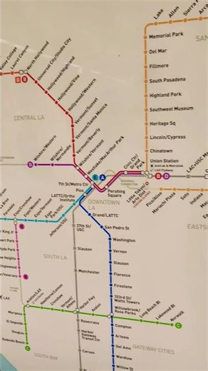 LOS ANGELES METRO MAP – Los Angeles, California, USA 🇺🇸 #shorts #subway #metro #losangeles