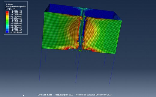 abaqus显示爆炸分析（shell-beam耦合建模）