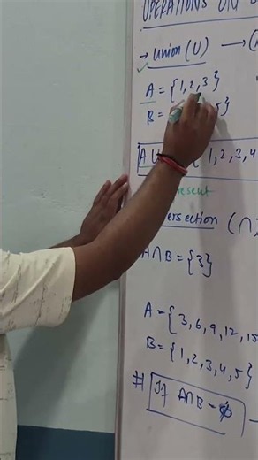 Union ∪ vs Intersection ∩ in 60 Seconds! 🎯 Class 11 Maths