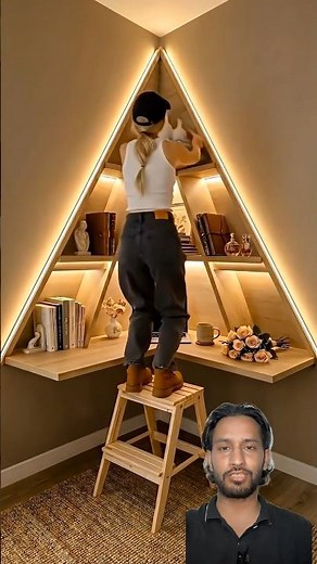 Luxury Corner Study Table Design 😍 | Smart Home Work Setup | Space Saving & Stylish