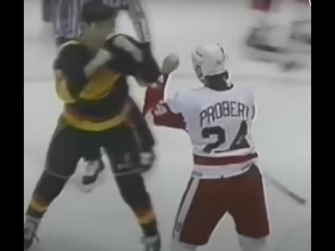 Bob Probert Best 3 Hockey Fights. Domi, Coxe, Clark