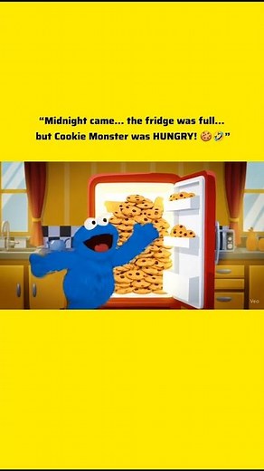 Cookie Monster’s Midnight Snack Attack! 🍪🤣 | Funny 2D Cartoon Animation