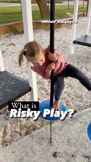 What do you find the hardest with “risky play?” These 3 things are the foundations of risky play (aka adventurous play!) and risky play helps to not only build physical skills but also problem solving, self awareness & confidence, and resilience! Disclaimer: the younger your child, the more support they will need from you to determine risky vs dangerous play situations. You know your child, their personality and capabilities best 💚 #riskyplay #adventurousplay #riskyplay #natureplay #toddlerplay