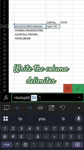 Learn Excel TEXTSPLIT function with easy example. Perfect for students, data analysts & office work.