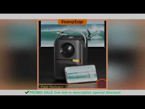 HONGTOP P10 Global Version Smart TV WIFI Home Projector 1080P Android Projector 4GB 64GB Electric Fo