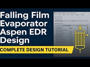 Complete Falling Film Evaporator Design | Aspen EDR | Heat Transfer & Pressure Drop