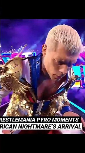 Greatest Moments In Wrestlemania Pyro 💀#wwe #pyro #wrestling