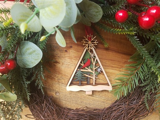 Cardinal Full Color Hand-painted Ornament-*free PERSONALIZATION* - Etsy