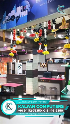 Experience Technology Like Never Before Explore the widest range of laptops, PCs, printers & accessories—only at Kalyan Computers. Your one-stop tech partner.  #161, Bhai Ditt Singh Nagar, Near Henry Petrol Pump, Jalandhar  +91 94172 75350 | 0181-4619350 #KalyanComputers #TechHub #LaptopShop #ComputerStore #GadgetWorld | Kalyan Computers | Facebook