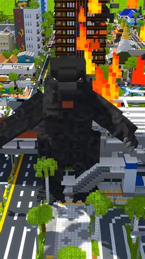 SPONGEBOB 🆚️ GODZILLA en MINECRAFT ¿Quien Ganara? #minecraft #shorts #godzilla