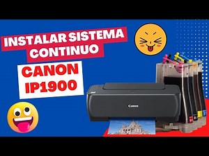 Cómo Instalar Sistema Continuo en una Impresora Canon IP1900- Guía para Instalar Sistema Continuo