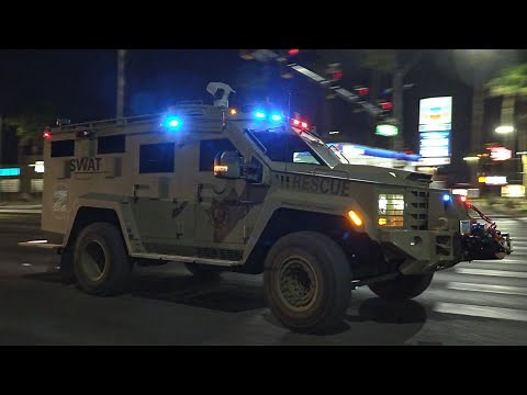 HUGE SWAT RESPONSE! Over 40 Units Responding Code 3 - Las Vegas Metro Police Department SWAT Team
