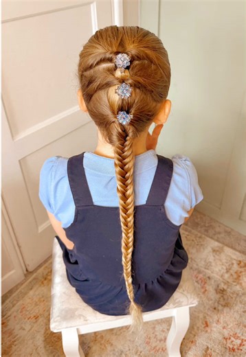 Fishtail Braid Hairstyle Tutorial for School