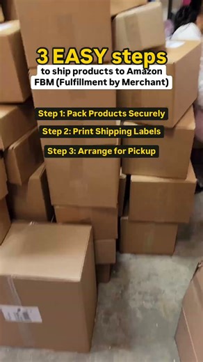 3 EASY steps to ship products to Amazon FBM (Fulfillment by Merchant)