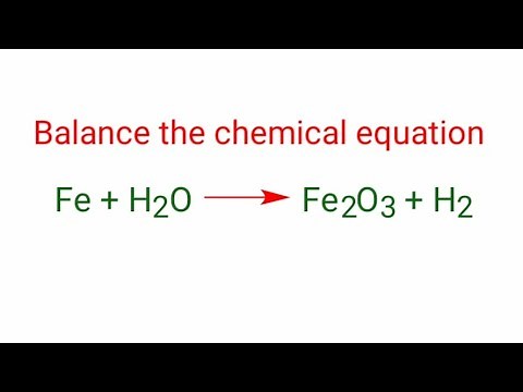 Fe+H2O=Fe2O3+H2 balance the chemical equation. fe+h2o=fe2o3+h2 iron and water reaction