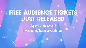 Tickets from March onwards have just dropped and they're totally FREE! 😱 Come and join the lunchtime fun in the Loose Women live studio audience 😍 | Loose Women