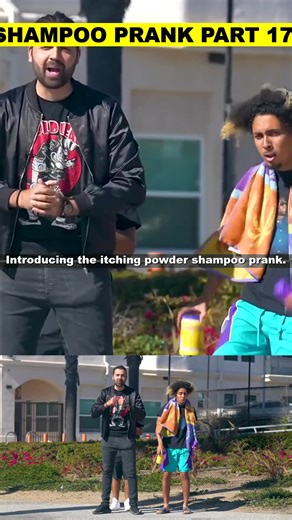 Introducing the itching powder shampoo prank. #Introducing #Itching #Powder #Shampoo